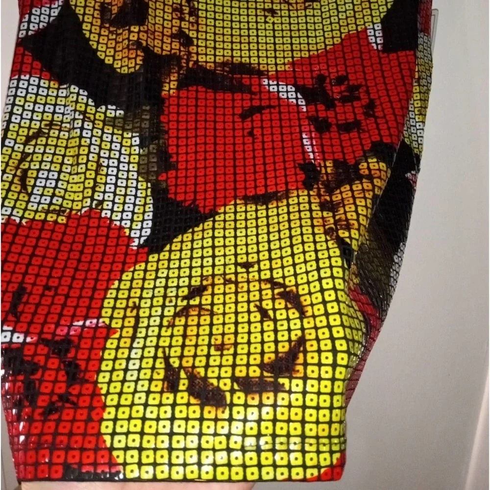 [B3] Peter Nygard Roses Mosaic Multicolor Sleeveless Top, Size XL - Picture 5 of 7